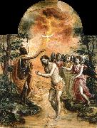 El Greco The Baptism of Christ oil painting artist
